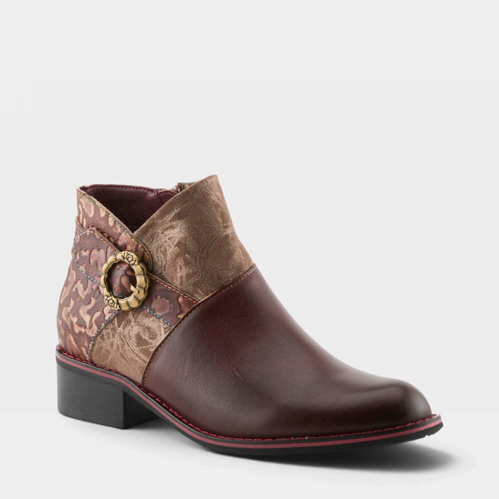 NEW L'ARTISTE women's tiatia bootie in brown